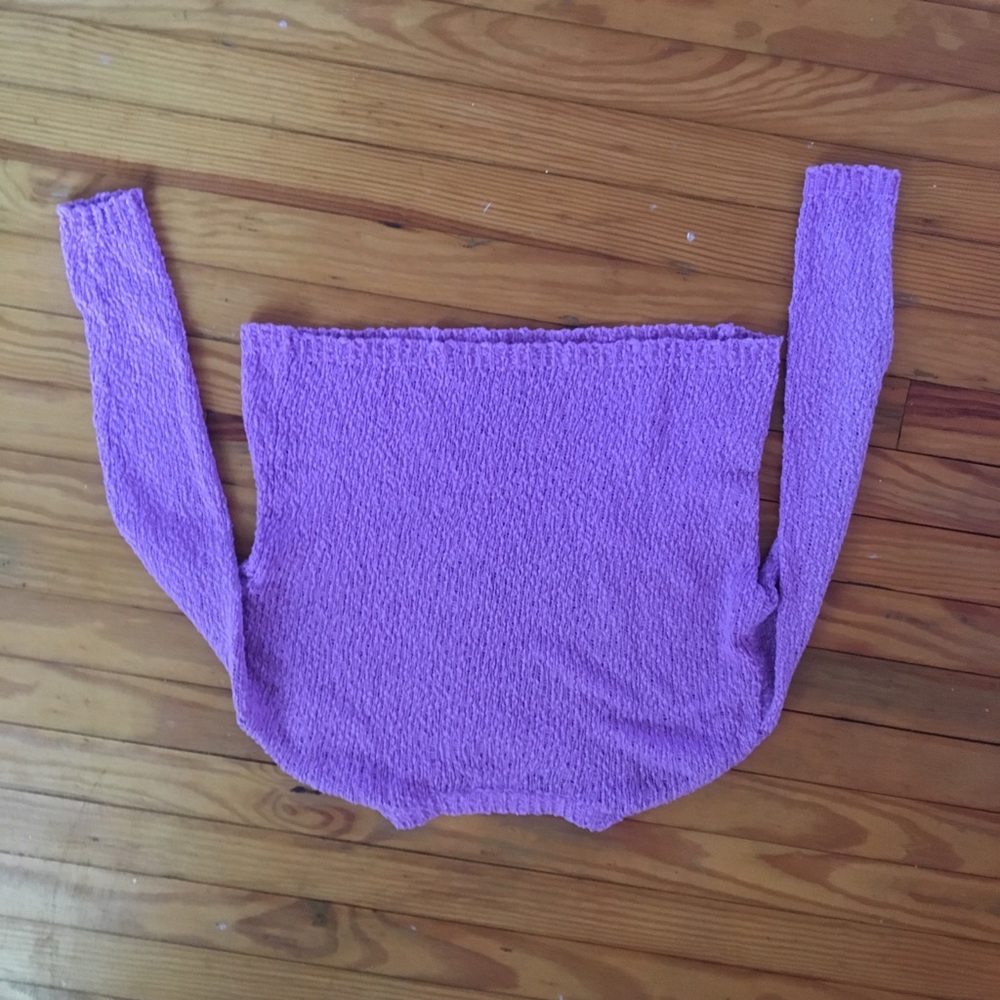 cropped knit sweater - Picture 2 of 3